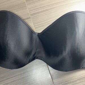 Strapless Bra 38DD Black multi-hook Add Strap Option -  shapewear maidenform